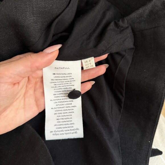 Faithful The Brand Linen Top - Picture 6 of 6